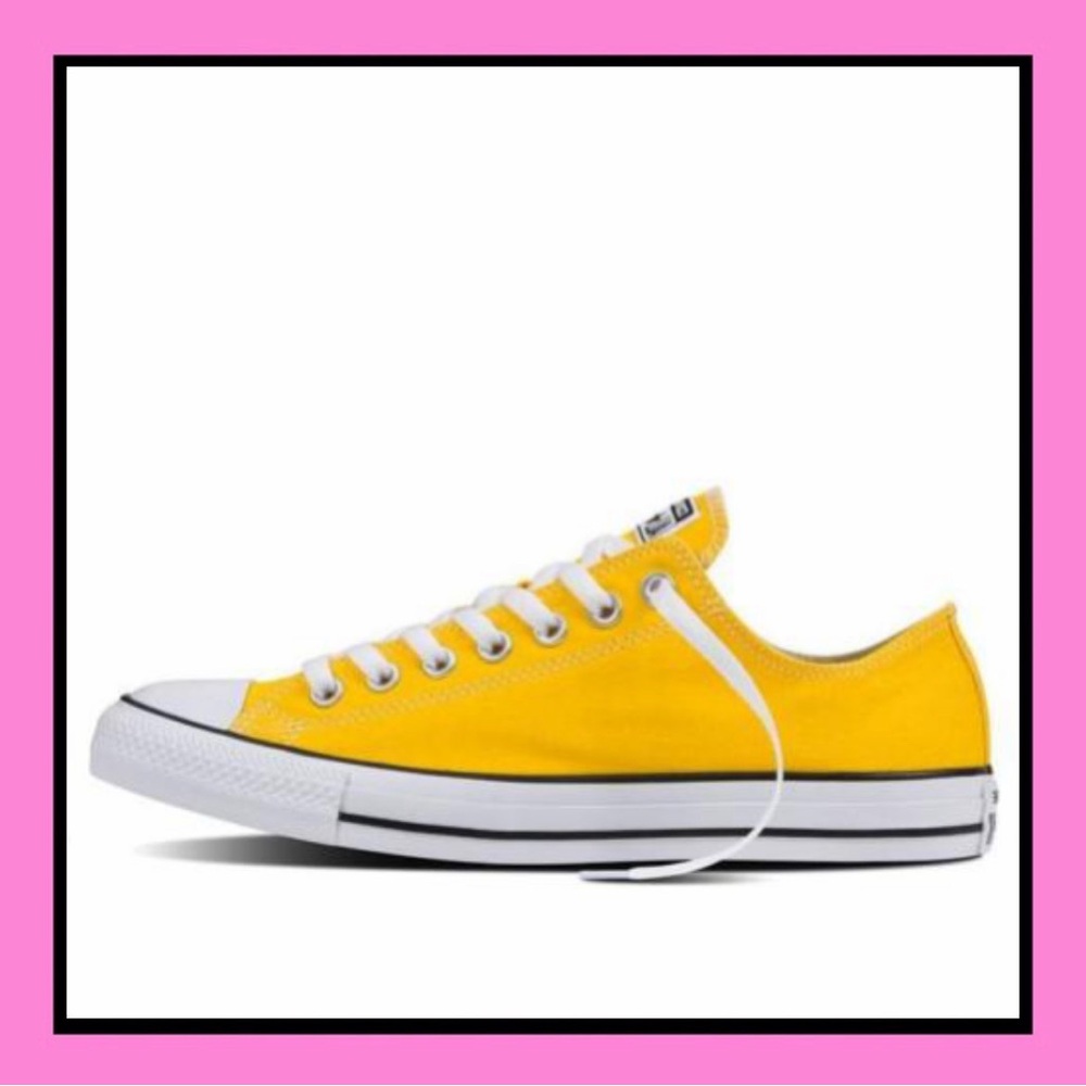 Converse Unisex Yellow Low Tops Women’s 7.5-Fair